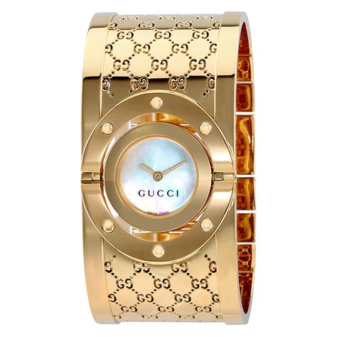 gucci twirl bangle watch|gucci bangle watch with bezels.